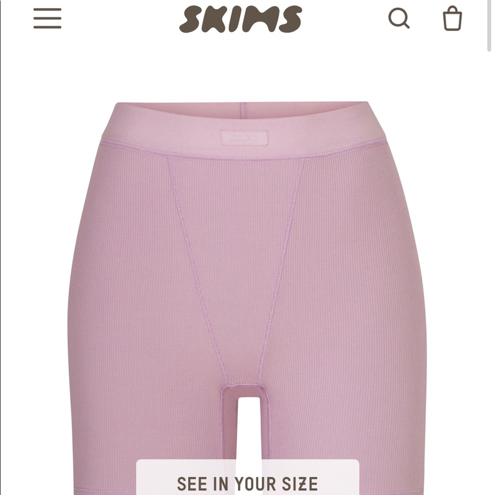 Excellent condition SKIMS soft lounge boxer Orchid